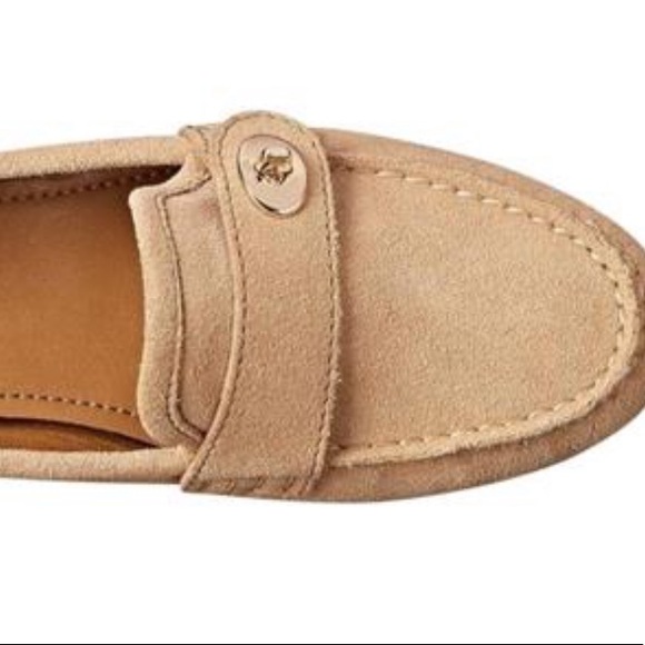 Coach Sz 10 Flash Loafer Slip on Suede Tan Brown - Picture 2 of 2